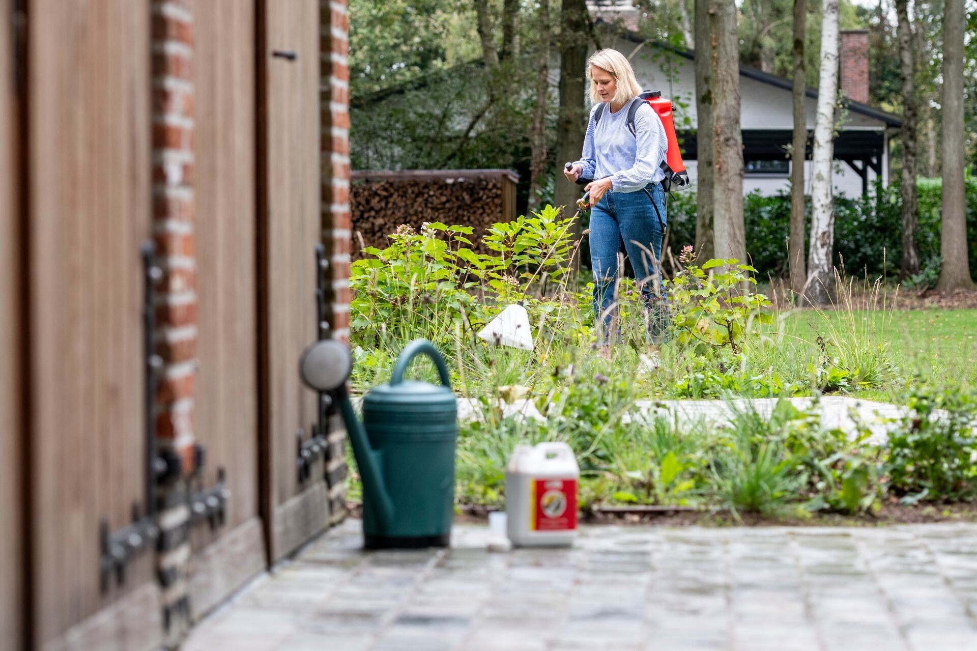 Combattre la mousse et les mauvaises herbes sur votre terrasse, votre allée et vos sentiers Thumb