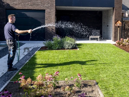 Beregening van gazon en border Thumb