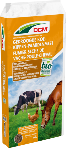 DCM Gedroogde Koe-Kippen-Paardenmest thumbnail